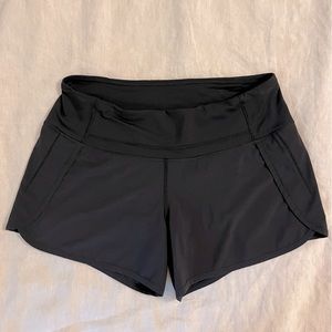 Lululemon Speed up Shorts Black Size 4 EUC